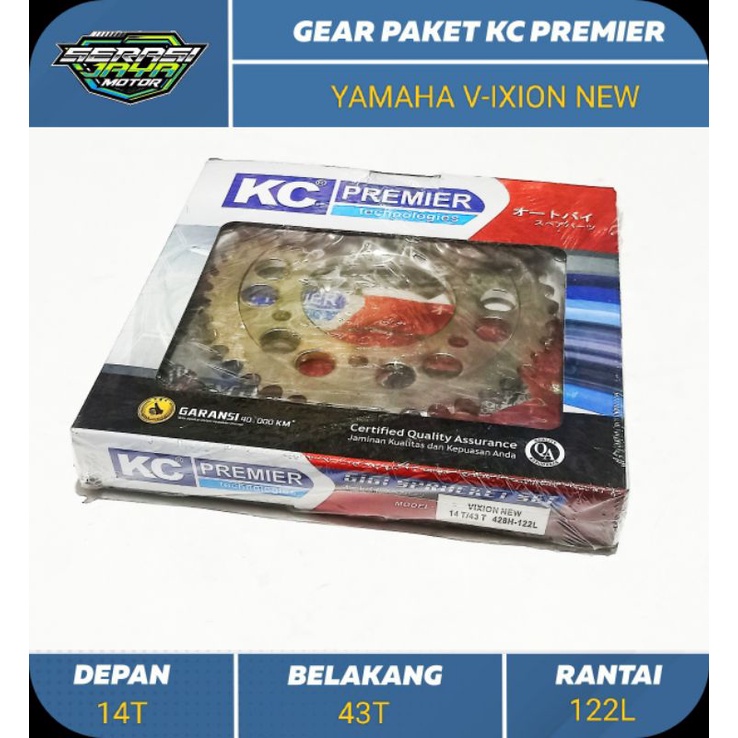 KCP GIR GEAR PAKET VIXION NEW/MX KING (428H-43T-14T-122L)