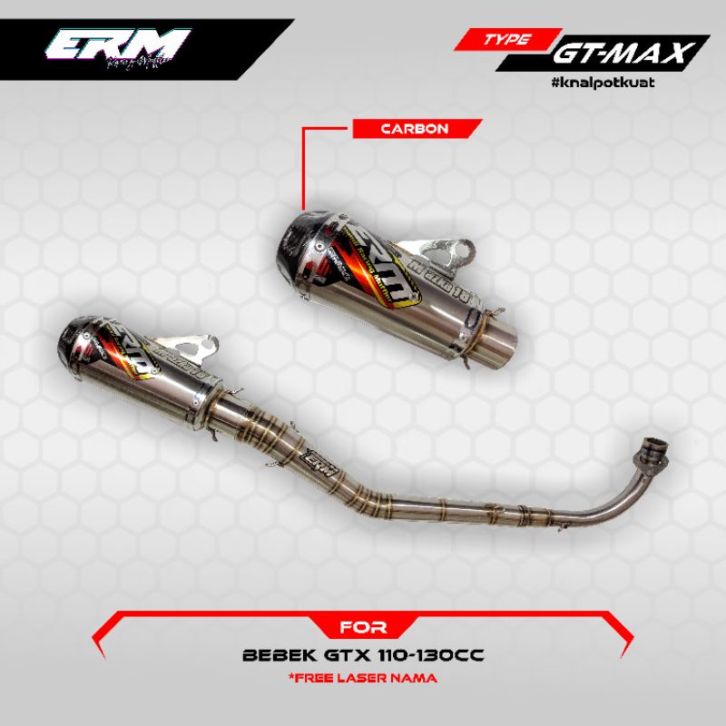 KNALPOT GTX 110 - 130CC ORIGINAL ERM_KNALPOT