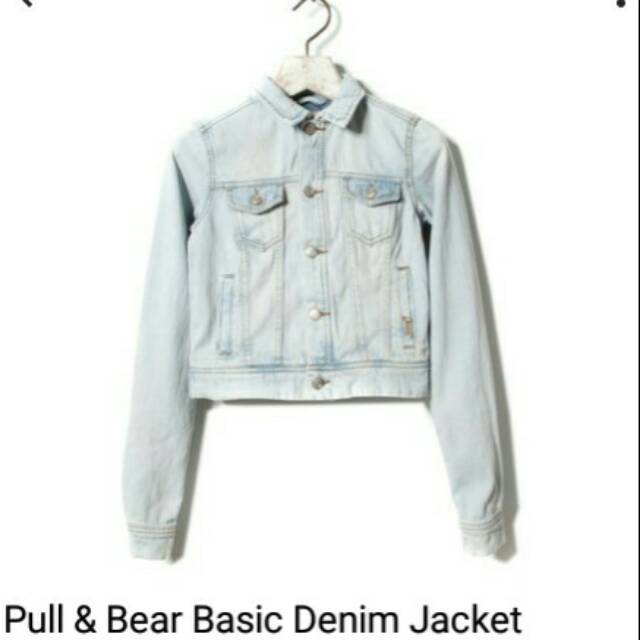 Jacket denim  pull and bear ori