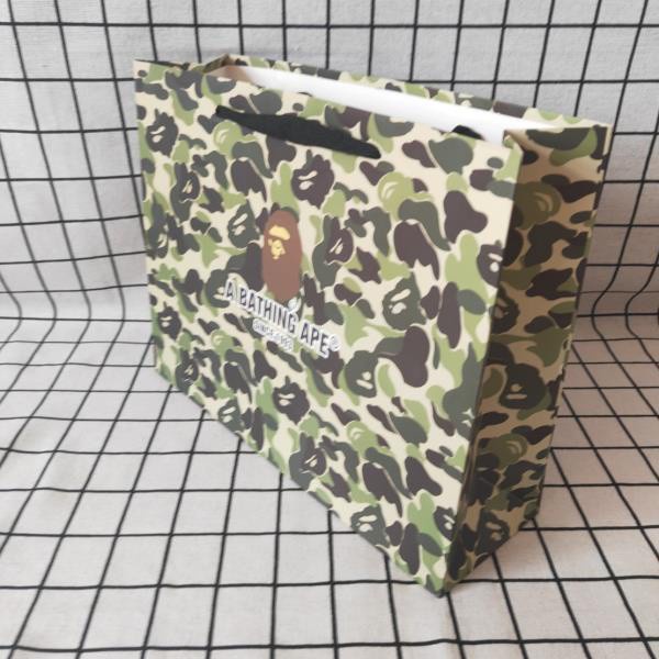 

T10 A Bathing Ape Spot Aape Ape Man Adi Fashion Brand Thickened & Camouflage White Card Handbag Pape