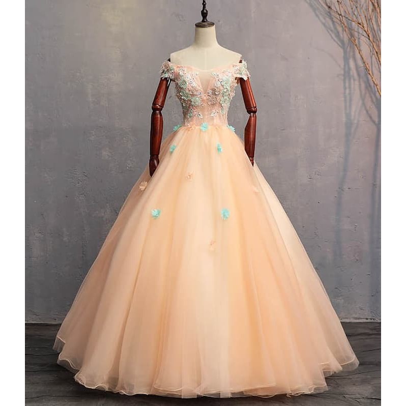 Gaun Pengantin 0081218 Kuning Sabrina Wedding Gown