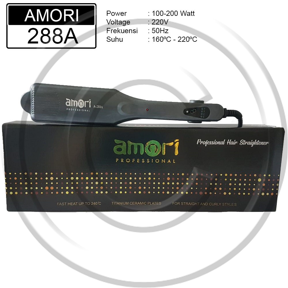 AMORI / AMORI-288A / Catokan Rambut Plat Lebar ZigZag (Baba) (Genteng)