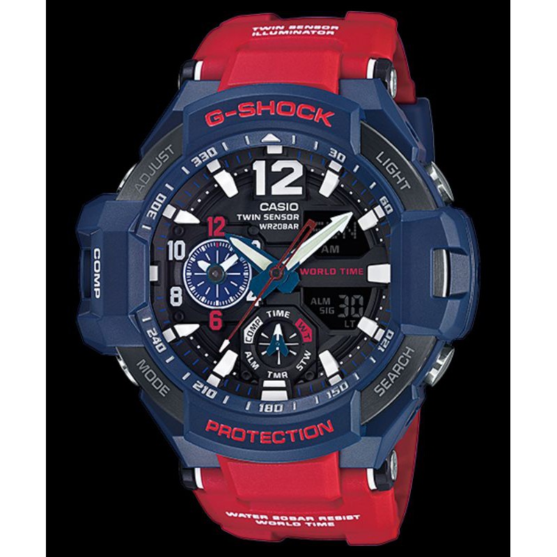 Jam Tangan Pria Merk G Shock Type GA-1100-2A Original Bm Baterai Free Box Set