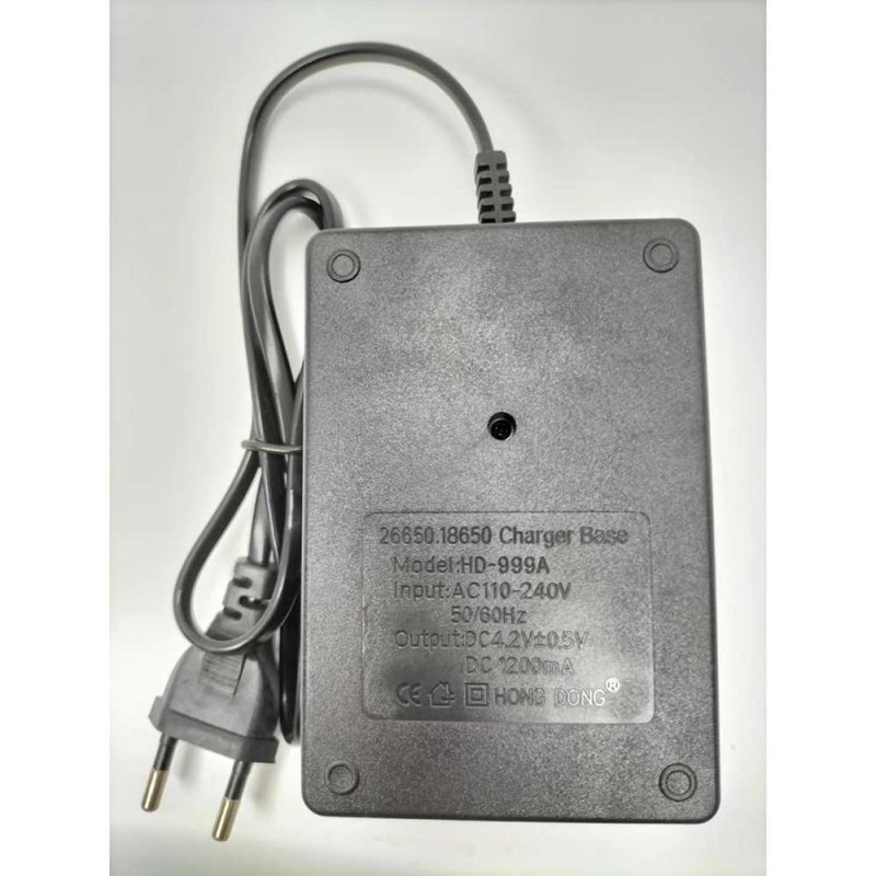 Charger Baterai Cas 2 Slot 18650 dan 26650 Port USB 5V 1A