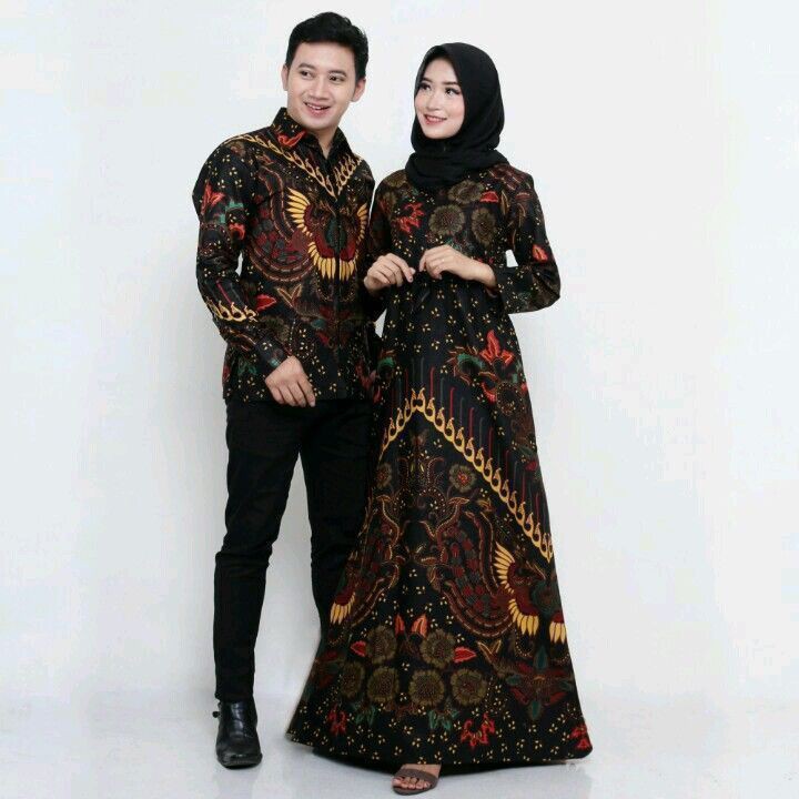 COUPLE BATIK KELUARGA SARIMBIT GAMIS FAMILLY SET HRB026 RISNA BATIK SOGAN LAWASAN