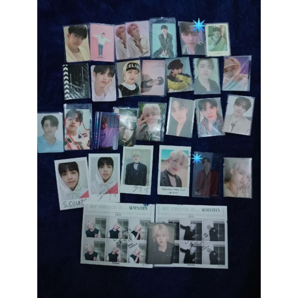 [Ready Stock] pc photocard seventeen scoups choi seungcheol henggarae flfl hmv carwall ymmd ribbon p