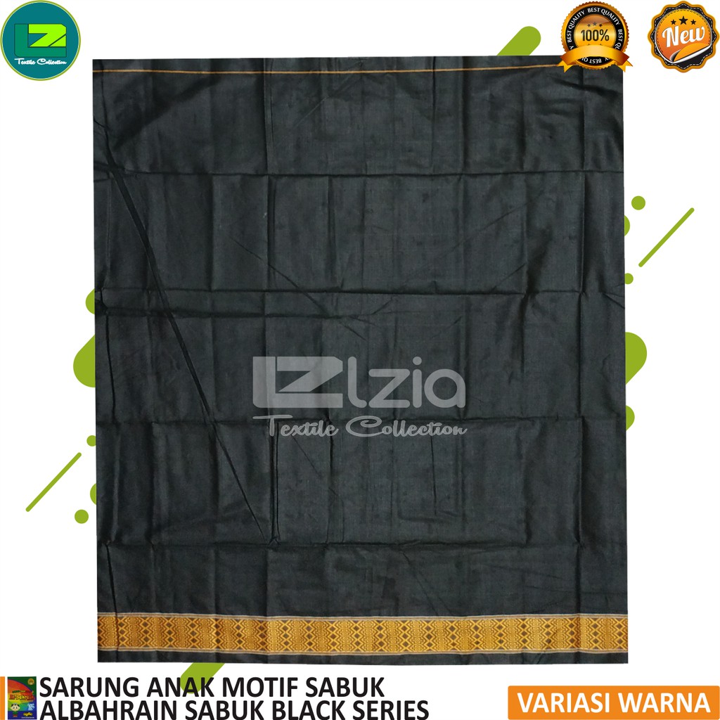 SARUNG ANAK POLOS SABUK SARUNG ANAK BLACK SERIES