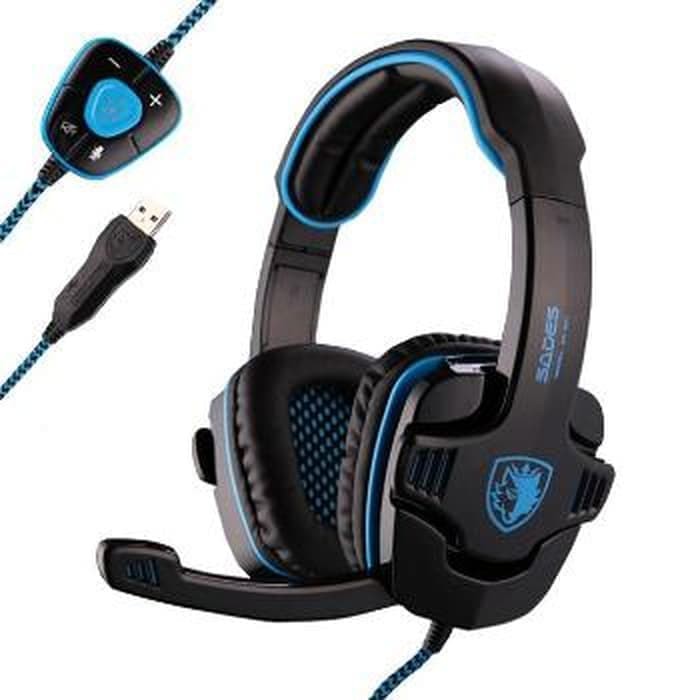 HS-93901 SADES SA-901 WOLFANG Surround 7.1 GAMING HEADSET USB