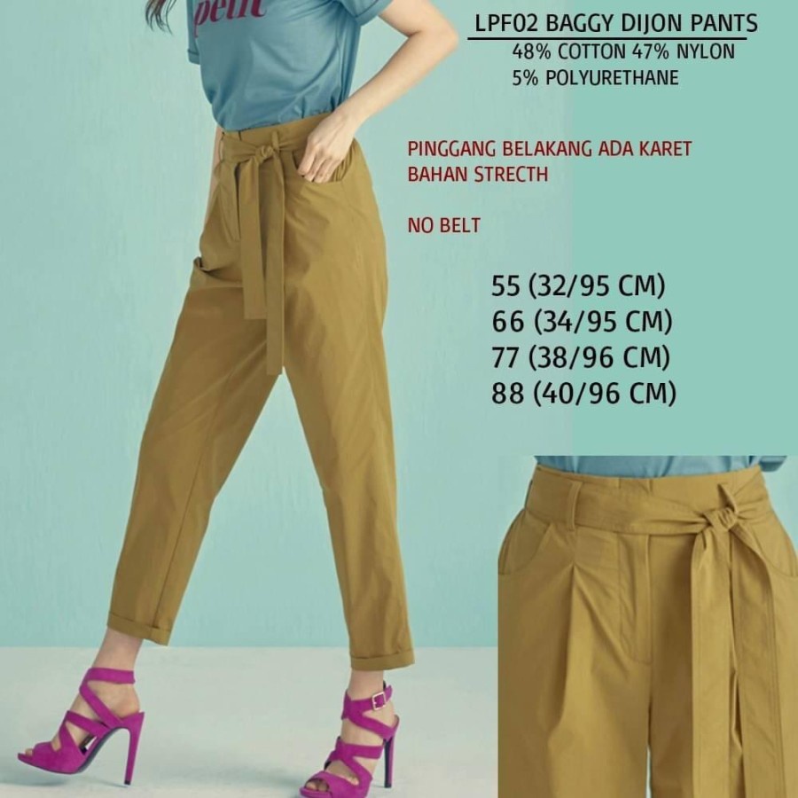 Celana Wanita Murah Lpf02 Baggy Dion Pants
