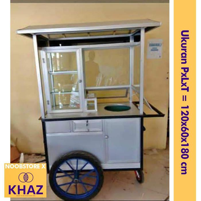 Gerobak Alumunium Dorong