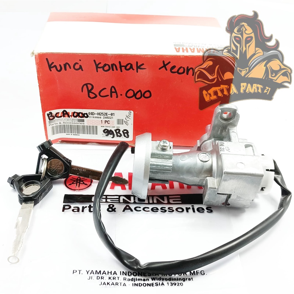 KUNCI KONTAK SET YAMAHA YGP 44D XEON KUALITAS ASLI ORIGINAL YAMAHA YGP PRESISI PAS TINGGAL PASANG AWET DAN DIJAMIN MANTAP / KUNCI XEON / KUNCI FINO FI / KUNCI X RIDE / KUNCI SOUL GT 125 / KUNCI JUPITER Z NEW / KUNCI JUPITER Z1 / KONTAK XEON / KONTAK FINO