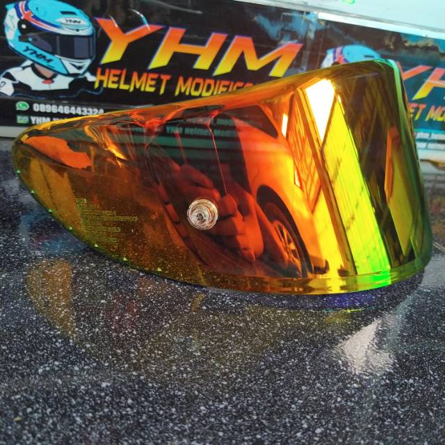 Visor Shoei Red Gold