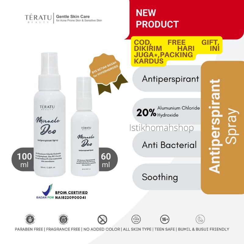 Jual Teratu Beauty Miracle Deo Antiperspirant Spray Shopee Indonesia