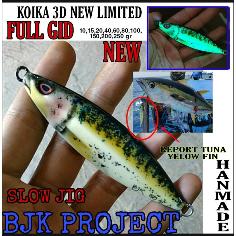 Umpan Pancing Metal jig Koika 3D 150g Spesial Edition Bjk Project