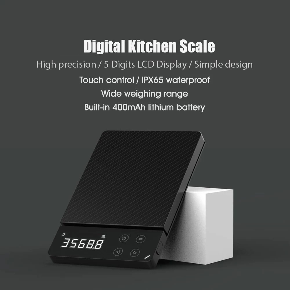 ATUMAN DUKA ES1 - High-Defitinion Precision Electronic Scale - Timbangan Dapur Digital Tahan Air