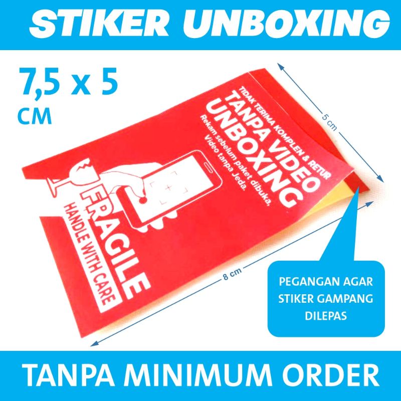 

Sticker Perhatian Video Unboxing / Stiker Label Pengiriman / Stiker Fragile Murah