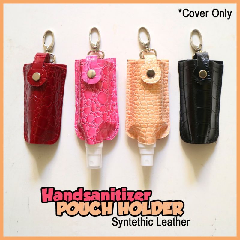 Handsanitizer Pouch Holder / Gantungan Handsanitiser Botol Spray Syntethic Leather