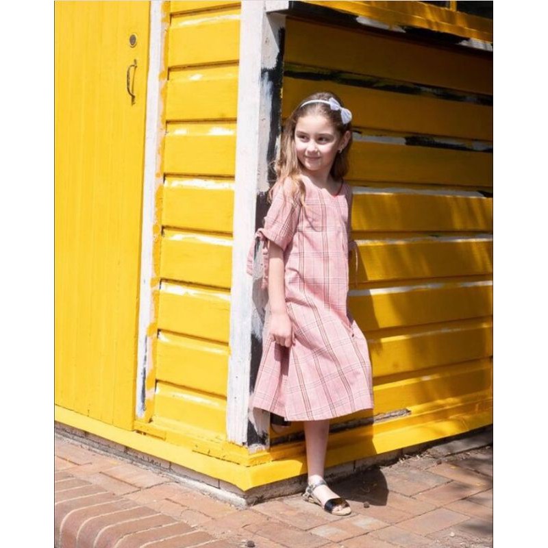 Pito Dito Baju Dress Anak Perempuan Usia 4-12 tahun Merah Original
