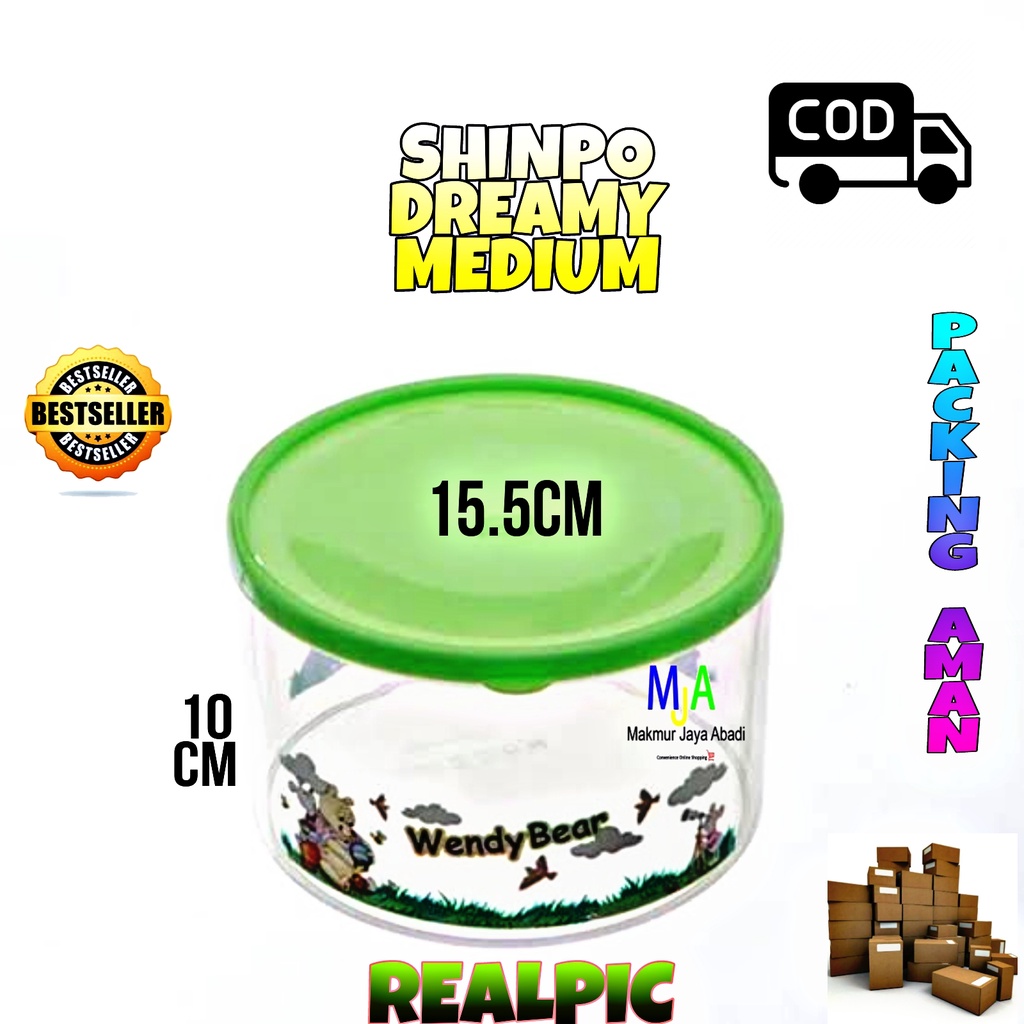 ( BISA COD ) PROMO Shinpo SIP-305 Dreamy Series / Toples Plastik Polos / Tempat Cemilan / Food Storage / Wadah Makanan