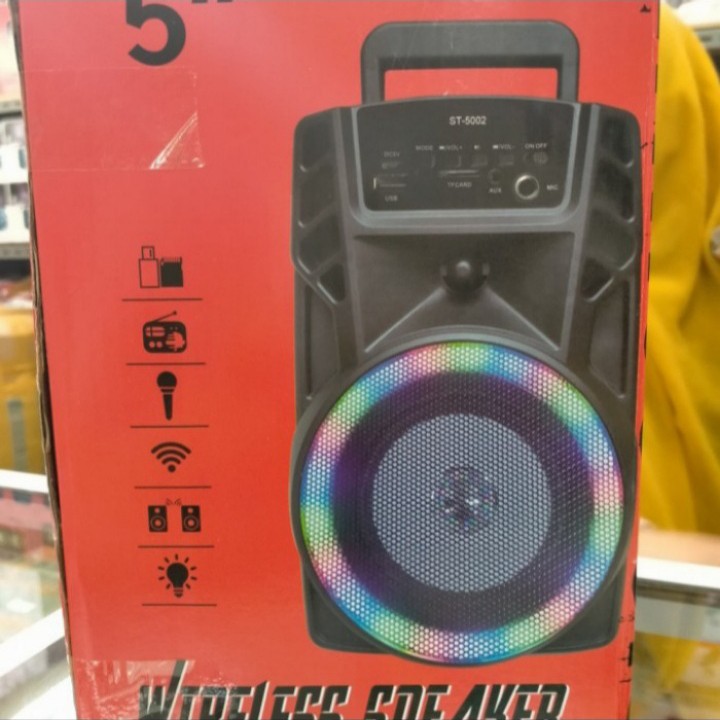 Speaker Bluetooth Portable ST 5002 FREE MIC - Speaker karoke