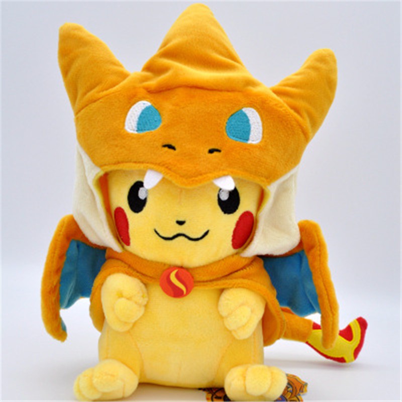 Mainan Boneka Plush Anime Pokemon Pikachu Charizard Hat Charizard Ukuran 22cm Untuk Hadiah Ulang Tahun Anak