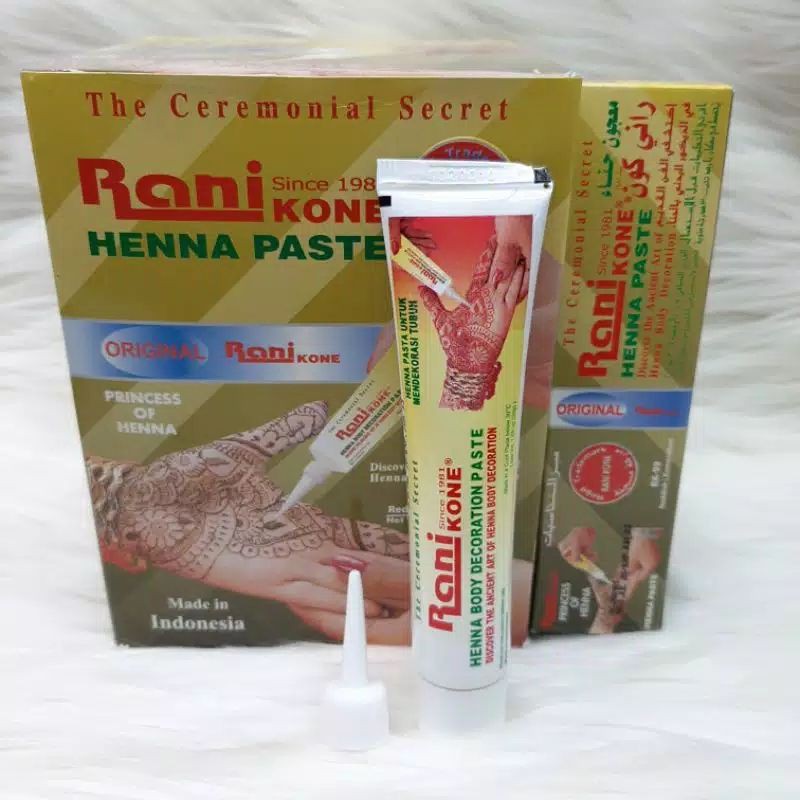 RANI KONE HENNA PASTE RK 99 DUS KUNING UKURAN BESAR  ECERAN