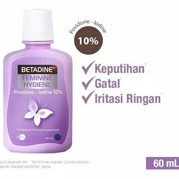 BETADINE FEMININE HYGIENE 60ml - Pembersih Khusus Wanita