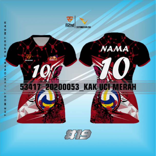 Baju voli wanita/baju voli printing/jersey voli printing/jersey voli original/setelan olahraga