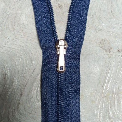 Resleting YKK 15 cm Biru Dongker