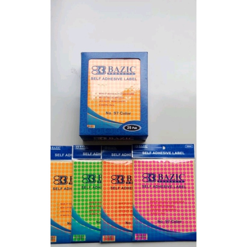 

LABEL STIKER BULAT WARNA BAZIC NO.97 MURAH