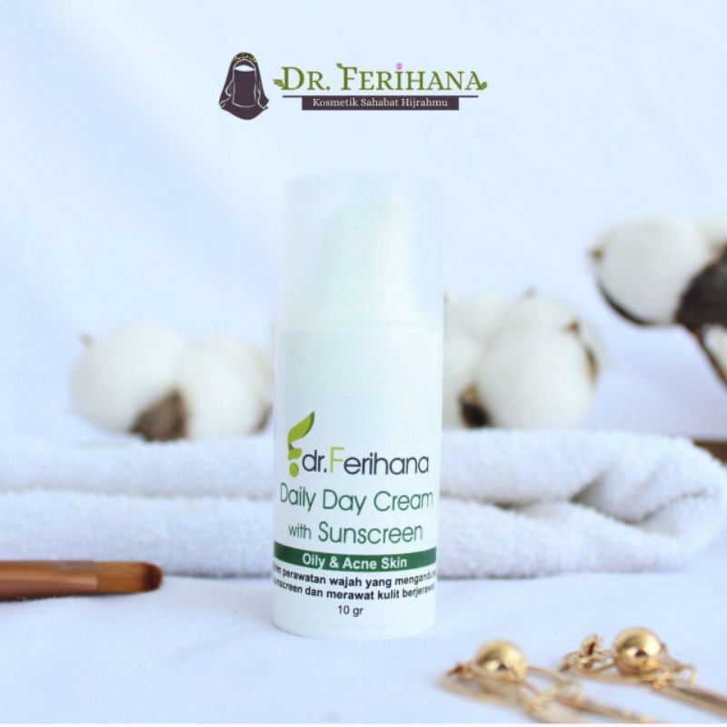 DAY CREAM OILY ACNE KRIM PAGI JERAWAT BY DR. FERIHANA COSMETICS