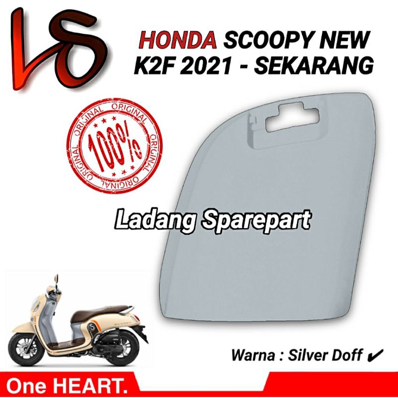 Lid L Kiri Pocket Tutup Charger Scoopy fi Esp 2021 2022 K2F Silver Doff Original