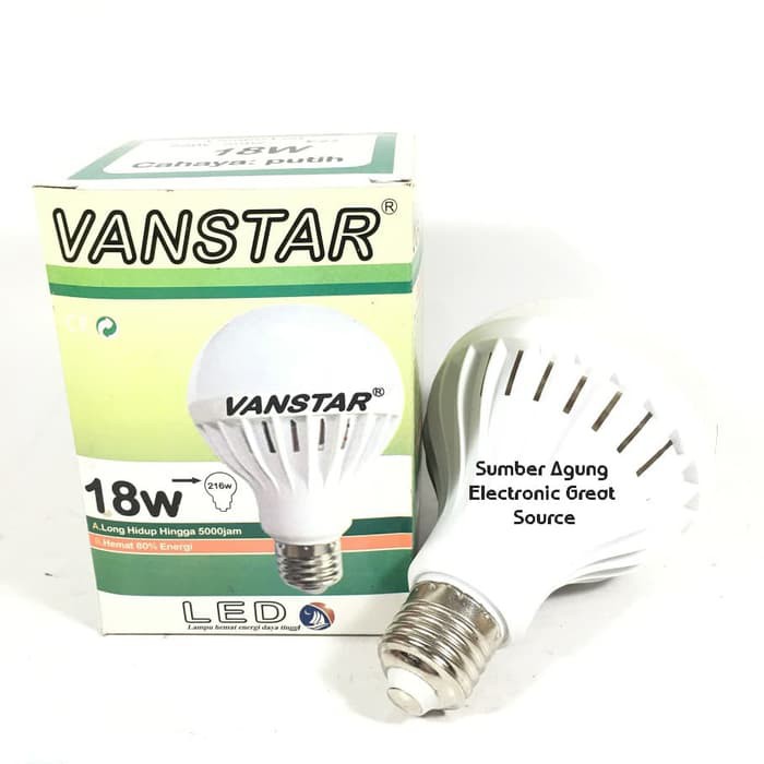 Lampu LED 18W Murah Vanstar 18 Watt Setara 216W Pijar Grosir Ecer