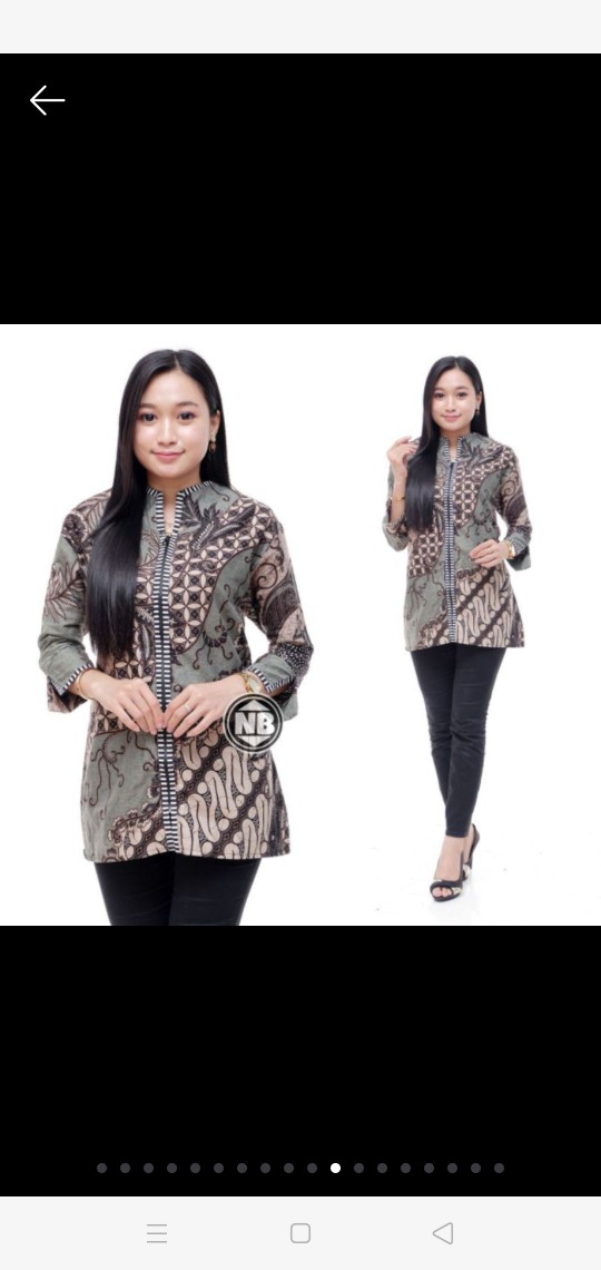 Atasan Batik Dolby Dolbi Dobby Doby Tenun Sutra Tulis Halus Katun Atbm Baron ,sarombit Atasan