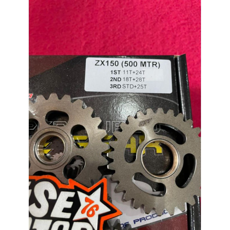 Gear Ratio QTT Ninja 500 Meter 11 24