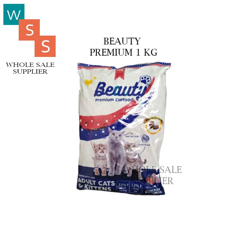 MAKANAN KUCING BEAUTY PREMIUM 7KG = 7PCS GOSEND GRAB