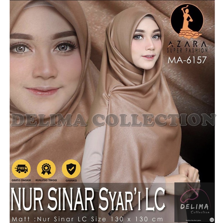 HIJAB BELLA SHINAR JUMBO SYARI [130X130] LASER CUT ORIGINAL BY AZARA / SHINAR GLAMOUR DELIMA Collect