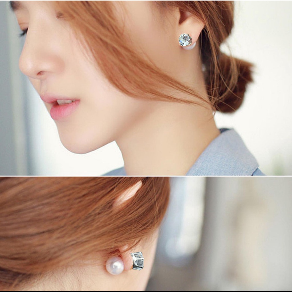 Anting mutiara diamond korean style season 547