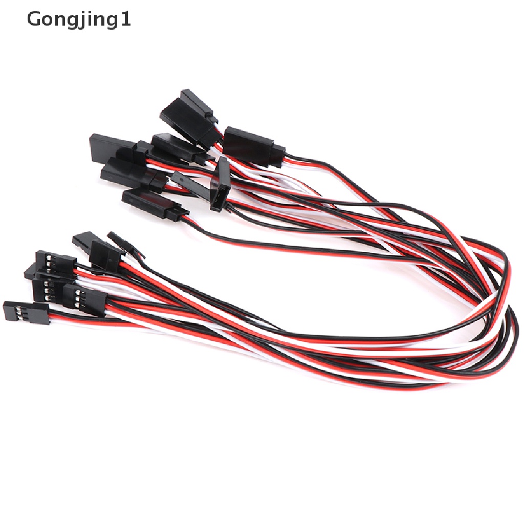 Gongjing1 10Pcs Kabel Extension Servo 30cm Untuk RC Futaba JR Male Ke Female