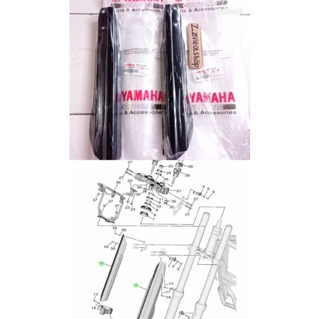 PROTECTOR 1&2 COVER PELINDUNG SHOCK DEPAN WR155 ORIGINAL