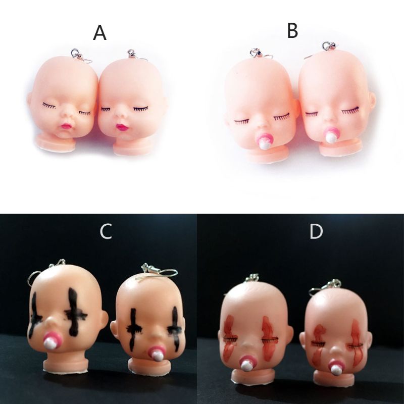 Siy Anting Kait Gantung Desain Boneka Bayi Tidur Lucu Handmade Untuk Wanita