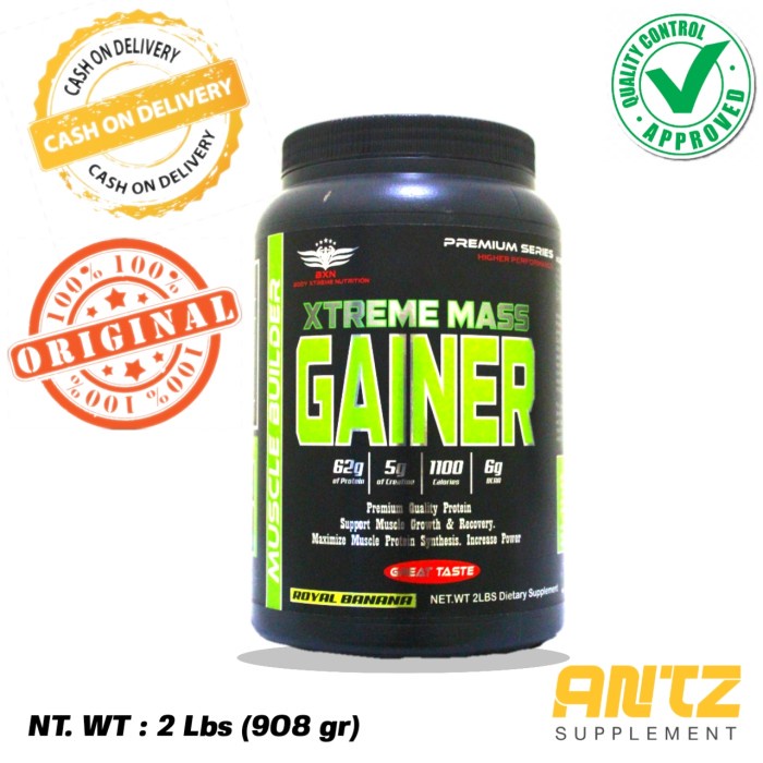 

Bxn Mass Gainer 2 lbs Susu Penambah Berat Badan Tinggi Protein - Strawberi