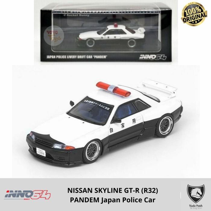 Inno 1/64 Nissan Skyline Gt-R (R32) Pandem Japan Police Car Inno64 By Eastern