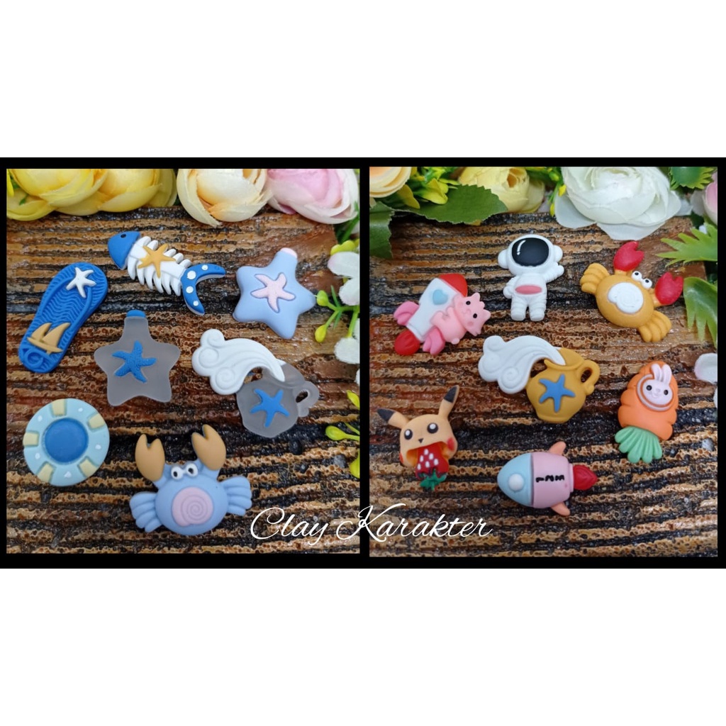 Clay karakter Clay Unik Part 8 Clay Resin Karakter Clay Premium Karakter Ornamen