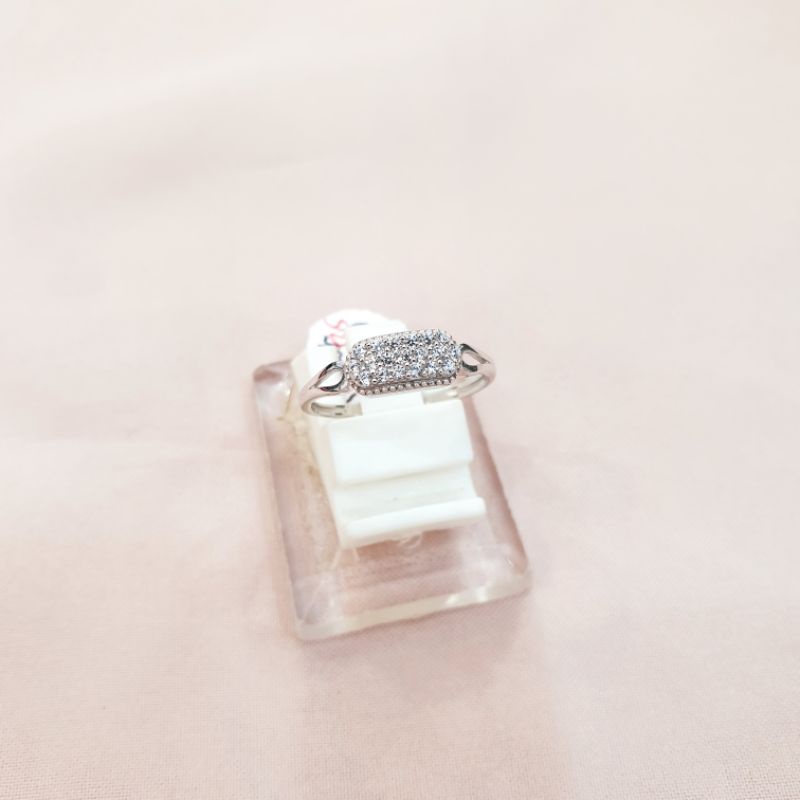 [NEW] Cincin emas putih permata emas putih asli kadar 375 8K