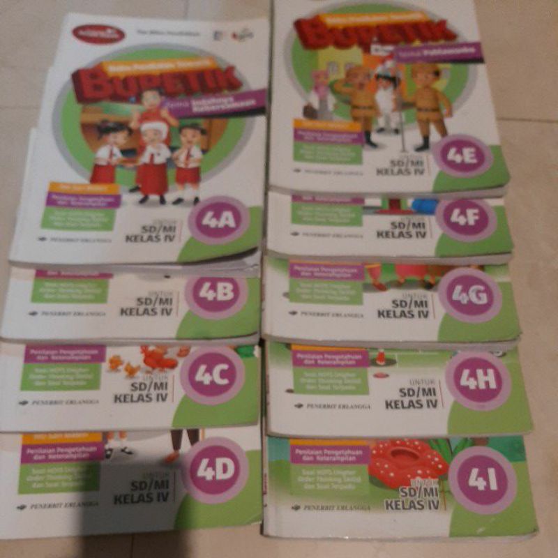 Bupetik kelas 4a 4b 4c 4d 4e 4f 4g 4h 4i bekas pakai