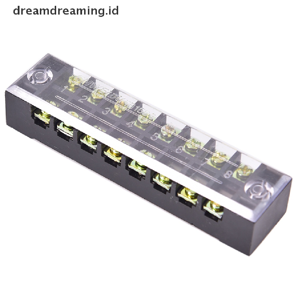 (dreamdreaming.id) Strip Terminal Block 600V 15A 8 Posisi