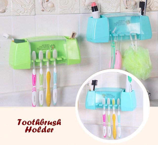 Toothbrush holder tempat sikat gigi tempel tampa paku ok  god