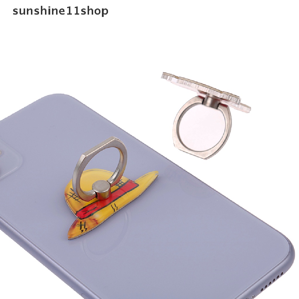 Sho Ring Stand Holder Desain Luffy One Piece Bahan Akrilik Untuk Handphone