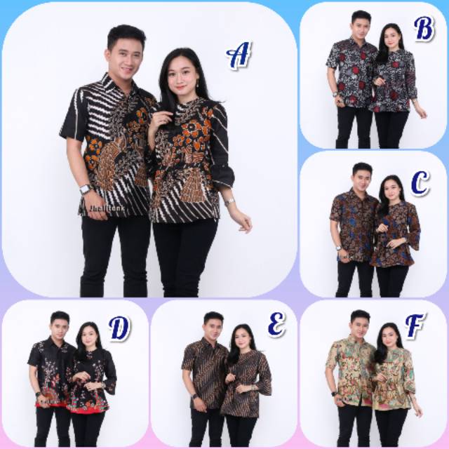 Rama Shinta Couple - Melani Set Couple Lilit Rovella Batik Couple Modern